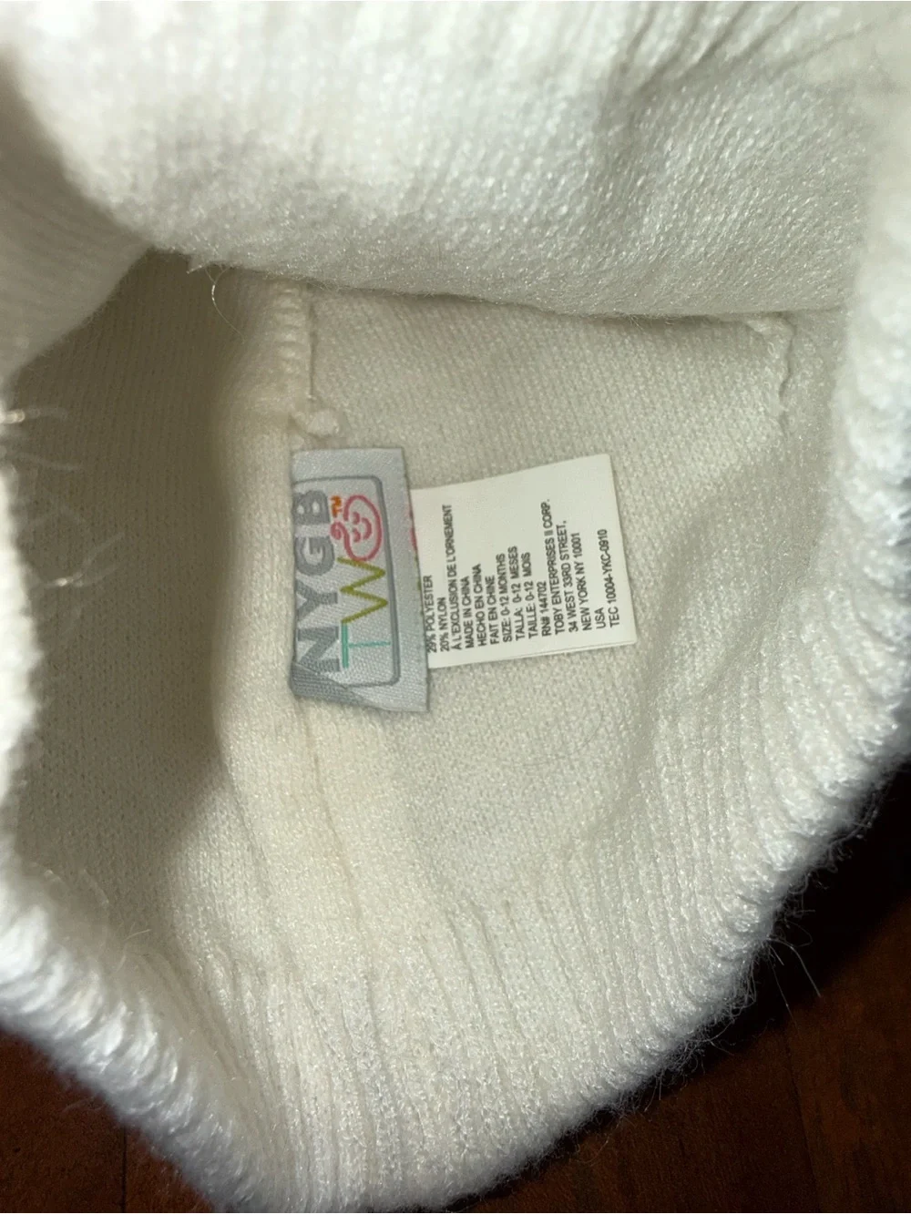 Kids Cream Knit Bear-Ear Hat‎ - Cozy Baby Beanie